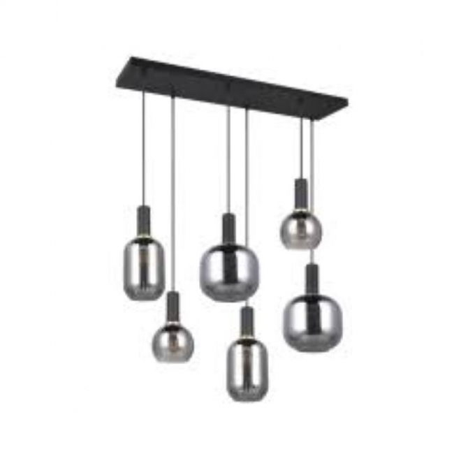 VISILICA DIVA 6xE27 MAX 10W IP20 MAT CRNA Cijena