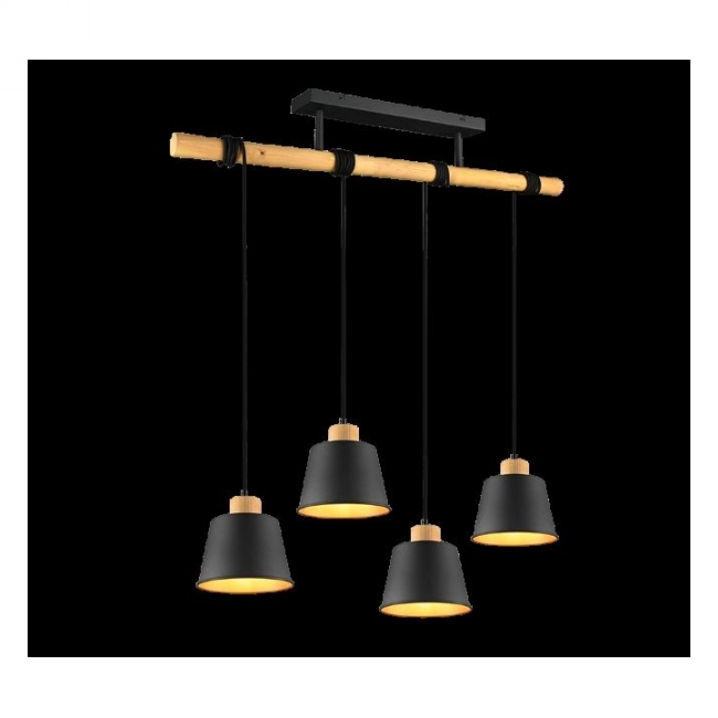 VISILICA HARRIS 4xE27 MAX 40W IP20 CRNA/ZLATNA Cijena