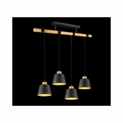 VISILICA HARRIS 4xE27 MAX 40W IP20 CRNA/ZLATNA Cijena