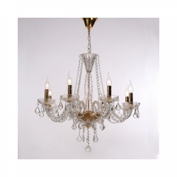 VISILICA LILIUM 8XE14 MAX.40W CRYSTAL+ZLATNA Cijena