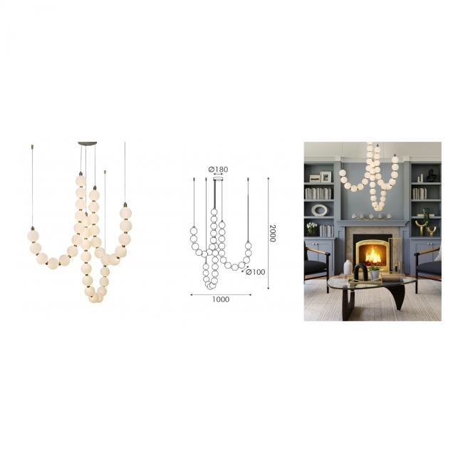 VISILICA LOLLY LED 54W 3000K 4000lm ZLATNA Cijena