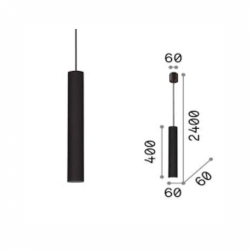 VISILICA LOOK 1XGU10 5W CRNA Cijena