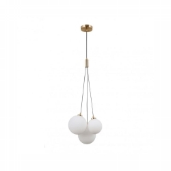 VISILICA PERLOS 3XG9 MAX5W LED ZLATNA/OPAL BIJELA Cijena