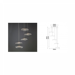 VISLICA NINFEA LED 25W 3000K 1750lm BRASS Cijena