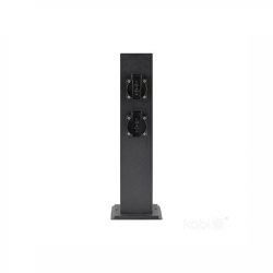 VRTNI STUP ZENVIO 4XŠUKO UTIČNICE 40x12,5x12,5 cm IP44 CRNA Cijena